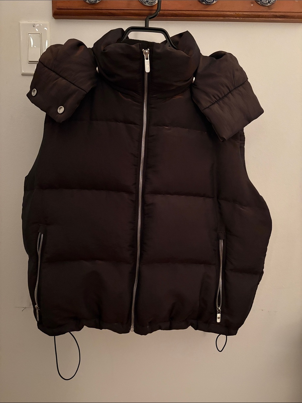 Lululemon Espresso Brown Shimmer Puffer Vest Jacket - Women